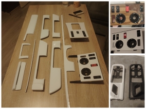 Letvice armature vrat 
in sredine konzole
Gloss White